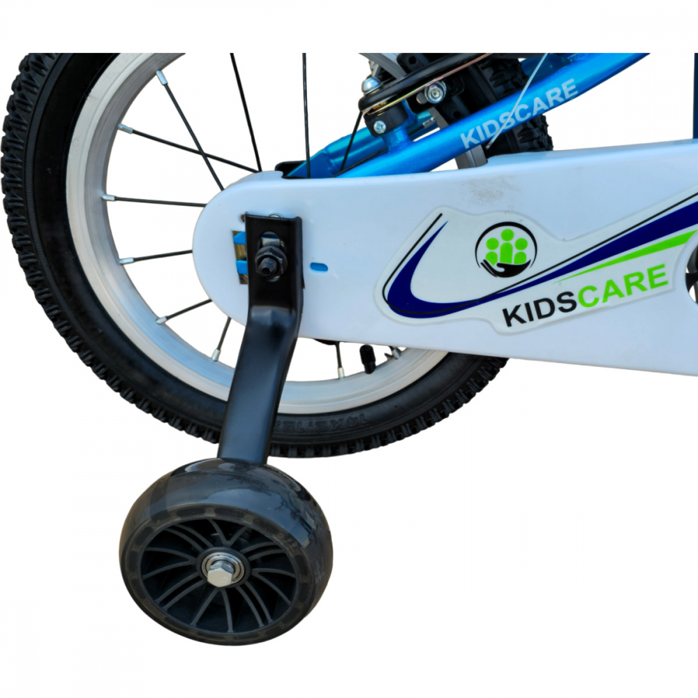 KidsCare HappyBoy - Bicicleta Albastra 12" cu Roti - imagine 4
