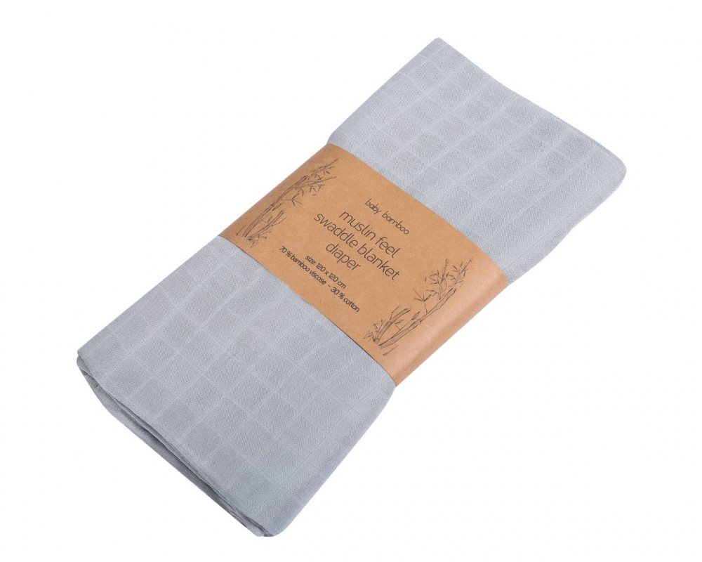 Scutec Bambus 120x120 cm Grey - Duetbaby