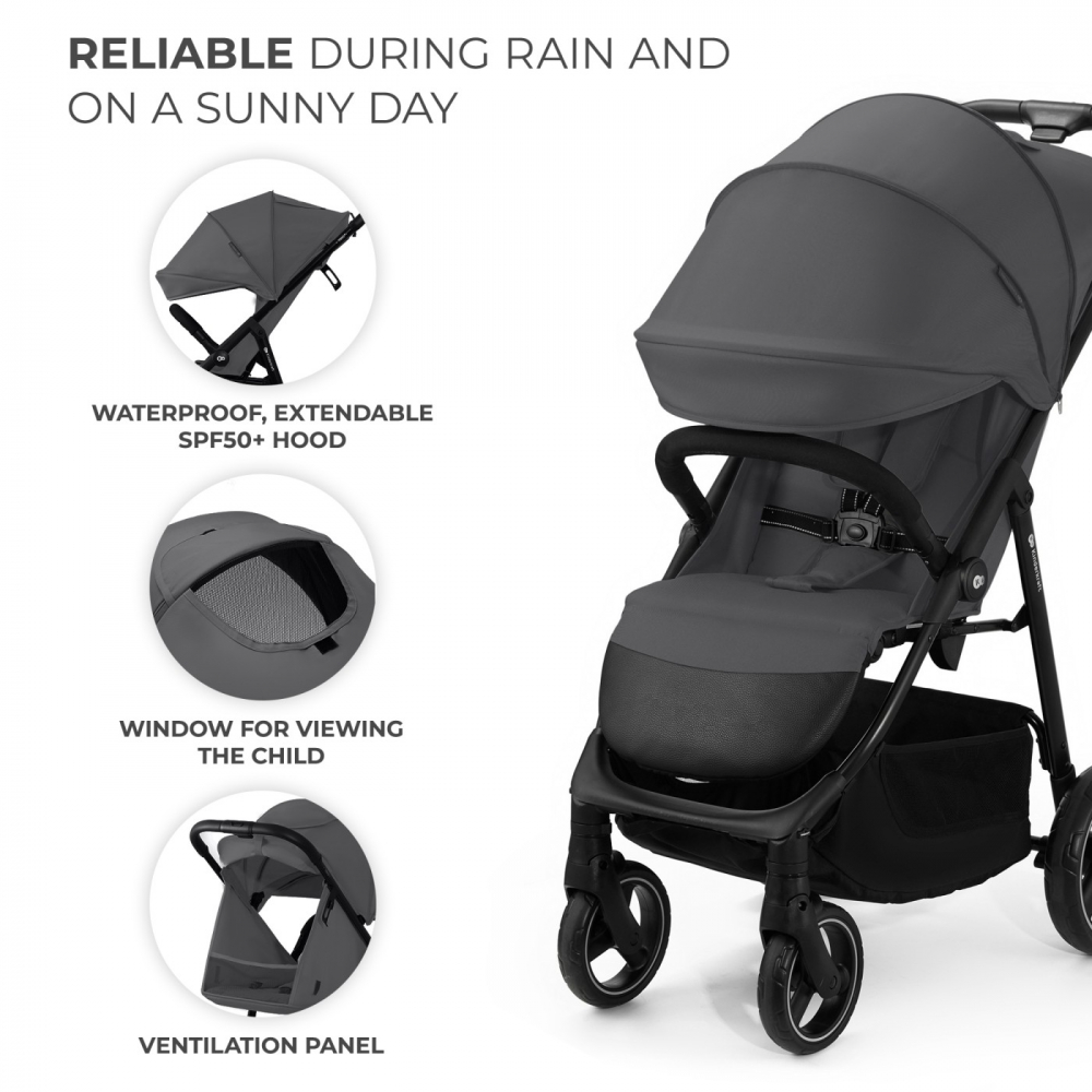 Carucior Kinderkraft Trig 3 - Mai spațios și confortabil - imagine 2