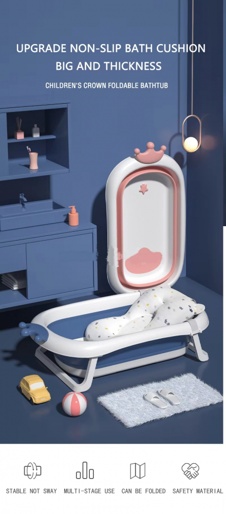 Cadita Little Mom King Pink cu Pernuta si Senzor - imagine 3
