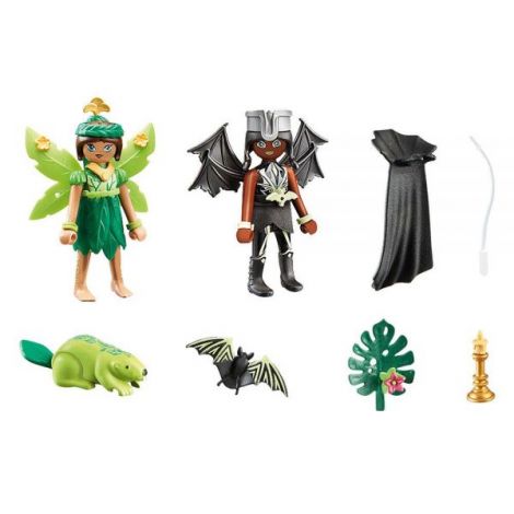 Playmobil Zâne Forest și Bat cu Animale - imagine 2