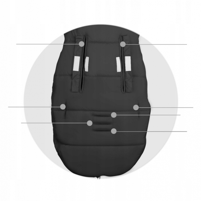 Sac Dormit Ricokids Negru - Confort și Siguranță - imagine 5