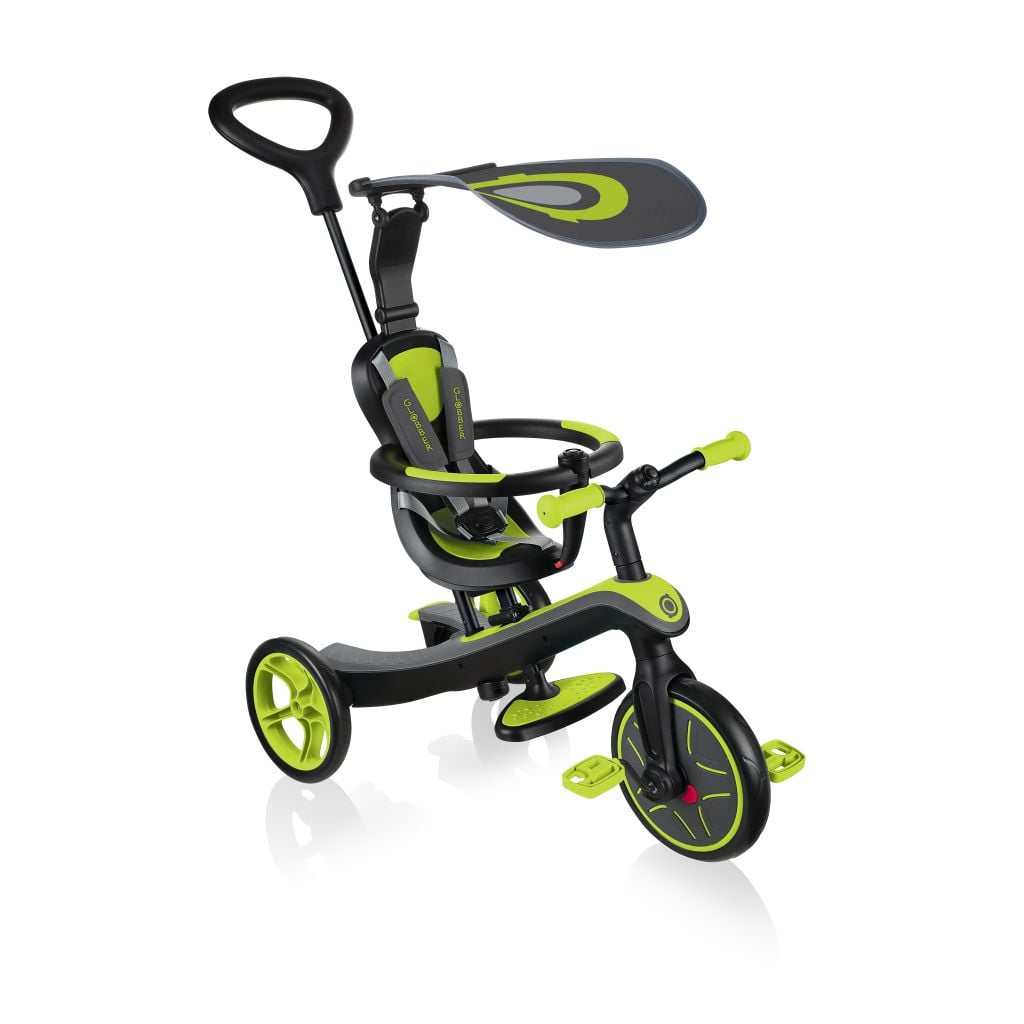 Tricicleta Globber Explorer 4 in 1, Verde