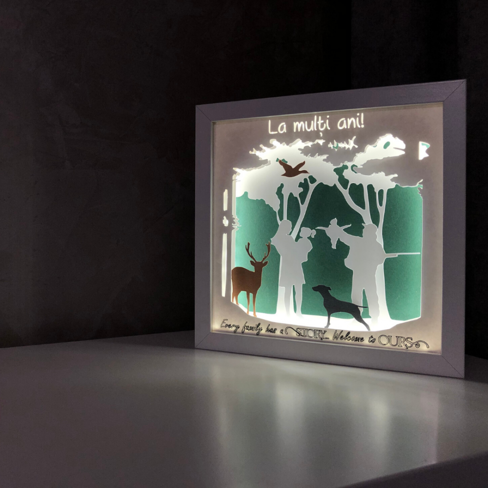 Tablou Luminos Vanatoare 001 Noorhandmadeatelier
