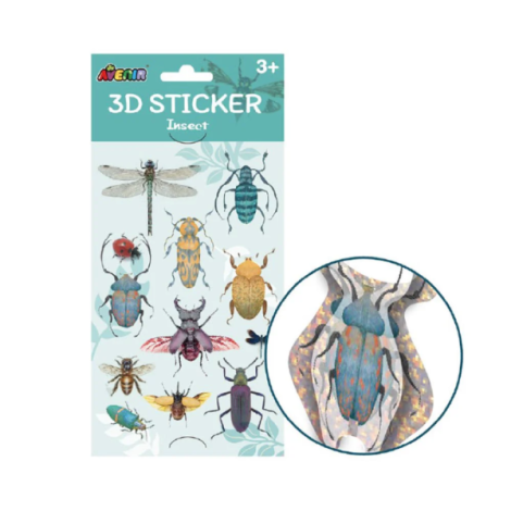 Abtibilduri 3D Insecte Avenir - Jucarie Creativa