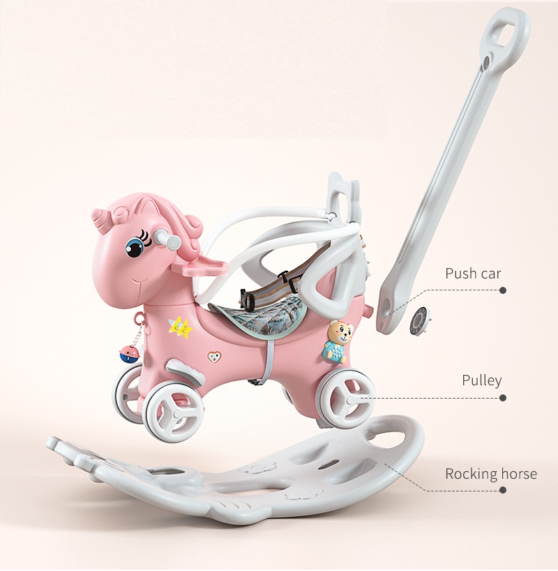 Balansoar 3 in 1 Nichiduta Garden Pink Transformabil - imagine 3