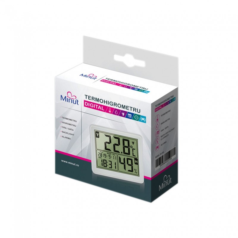 Termohigrometru Digital Minut 5-în-1