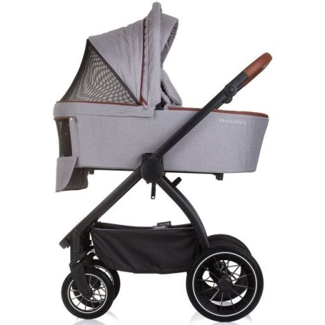 Chipolino Prestige 3 in 1 - Carucior Premium Cloud Grey - imagine 5