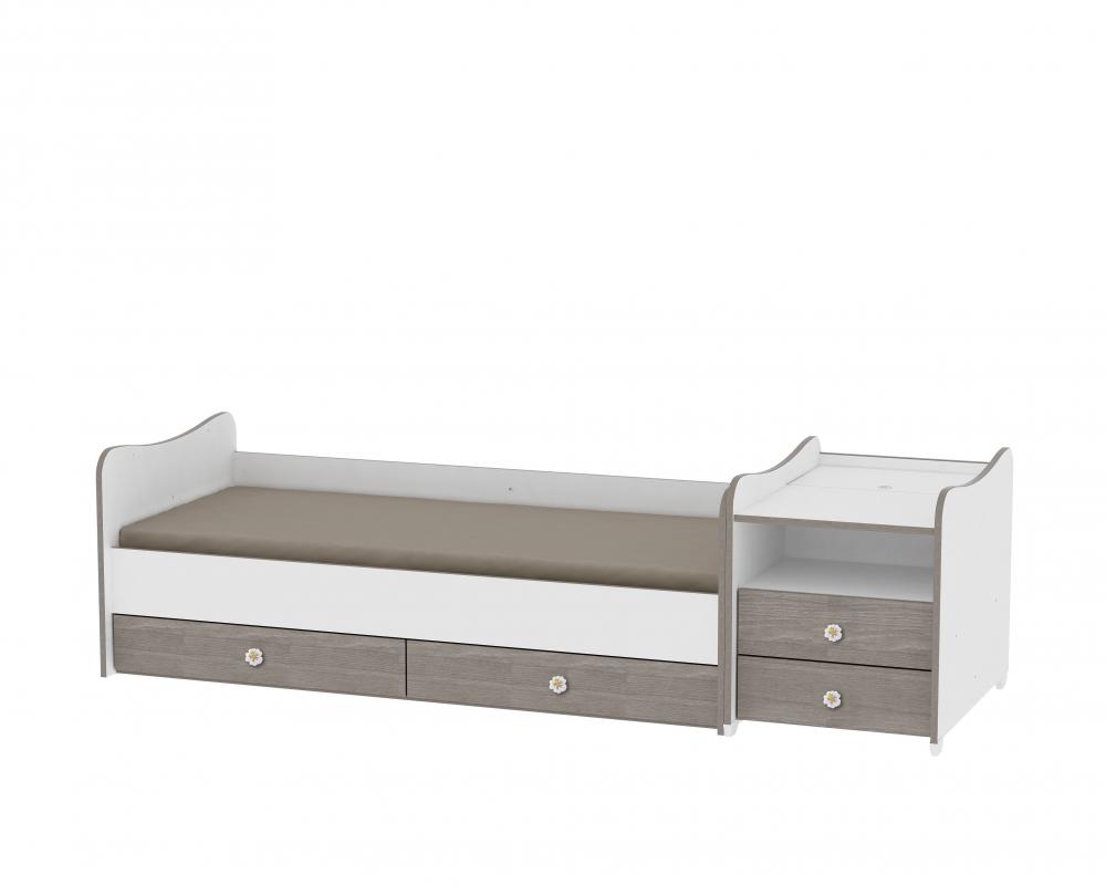 Mobilier Transformabil Lorelli 72x172 cm, Alb - imagine 3