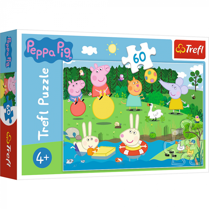 Puzzle Trefl 60 Peppa Pig - Distracție în Vacanță