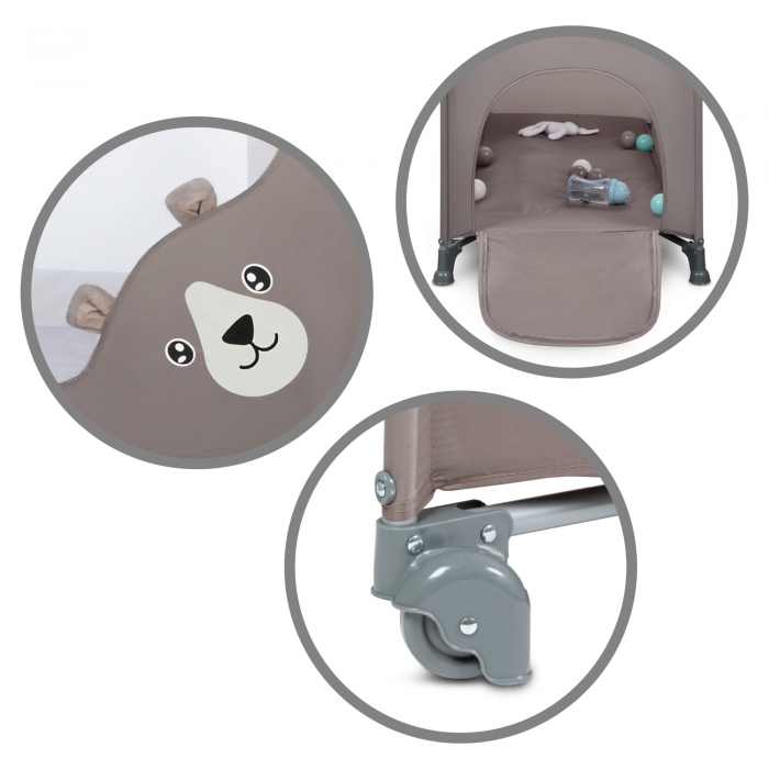 Patut Pliabil Kidwell Blissy Beige Funcțional - imagine 6