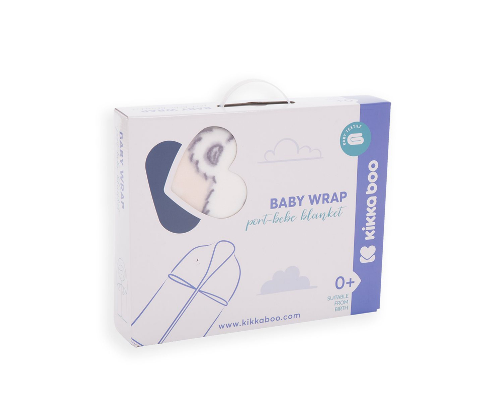 Paturica Baby Wrap Kikkaboo Polar Bear Pink - imagine 2