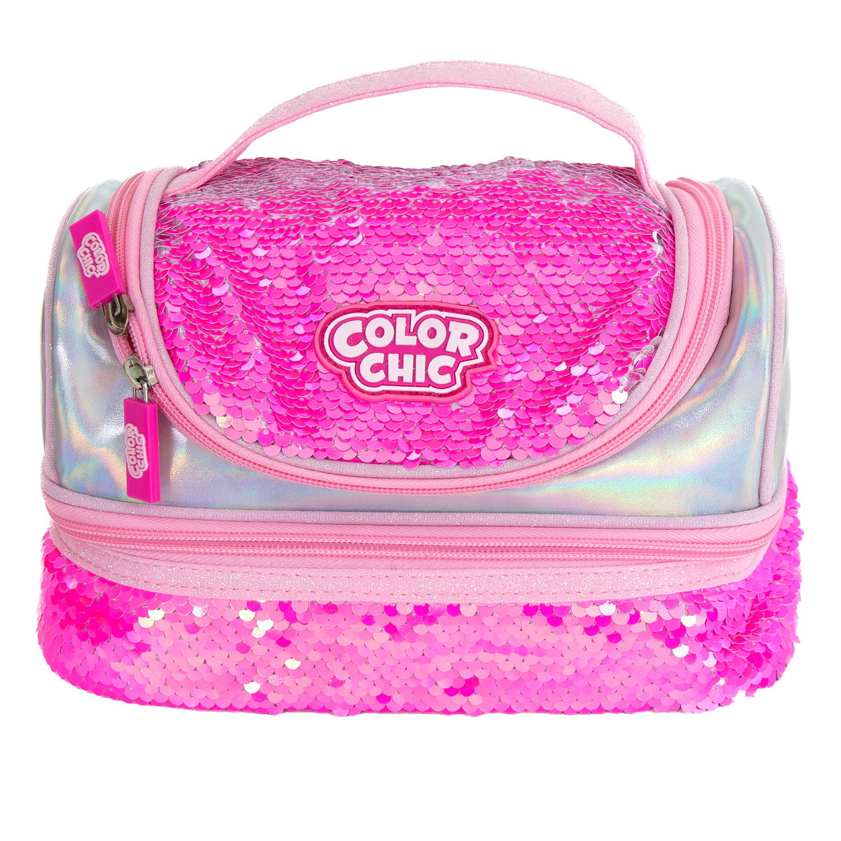 Geanta Roz Paiete Color Chic pentru Pachetel