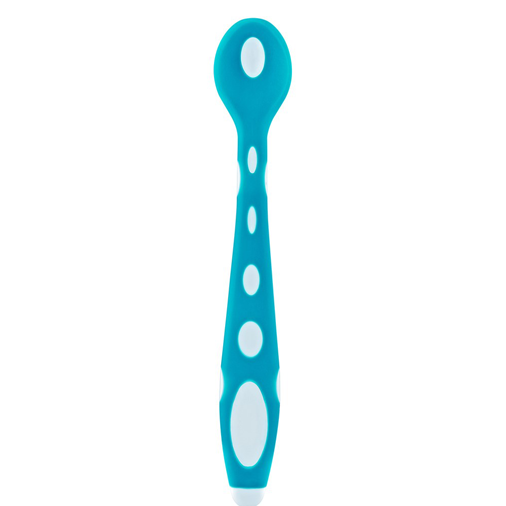 Set 2 Lingurițe BabyJem Soft Spoon BlueGreen - imagine 2