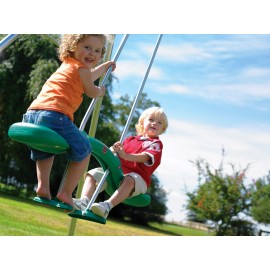 TP Toys Leagan Dublu Duo Ride Verde | Asamblare Rapidă - imagine 2