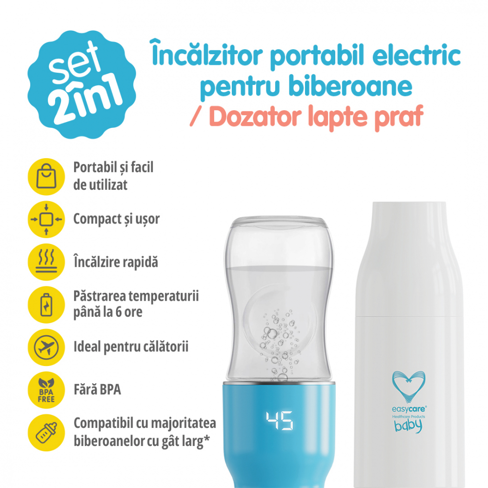 Set 2in1 Incalzitor Biberoane Easycare Baby - imagine 4