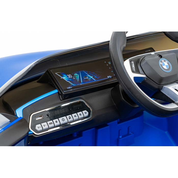 Masinuta Electrica BMW I4 Albastru, 50W, Telecomanda - imagine 3