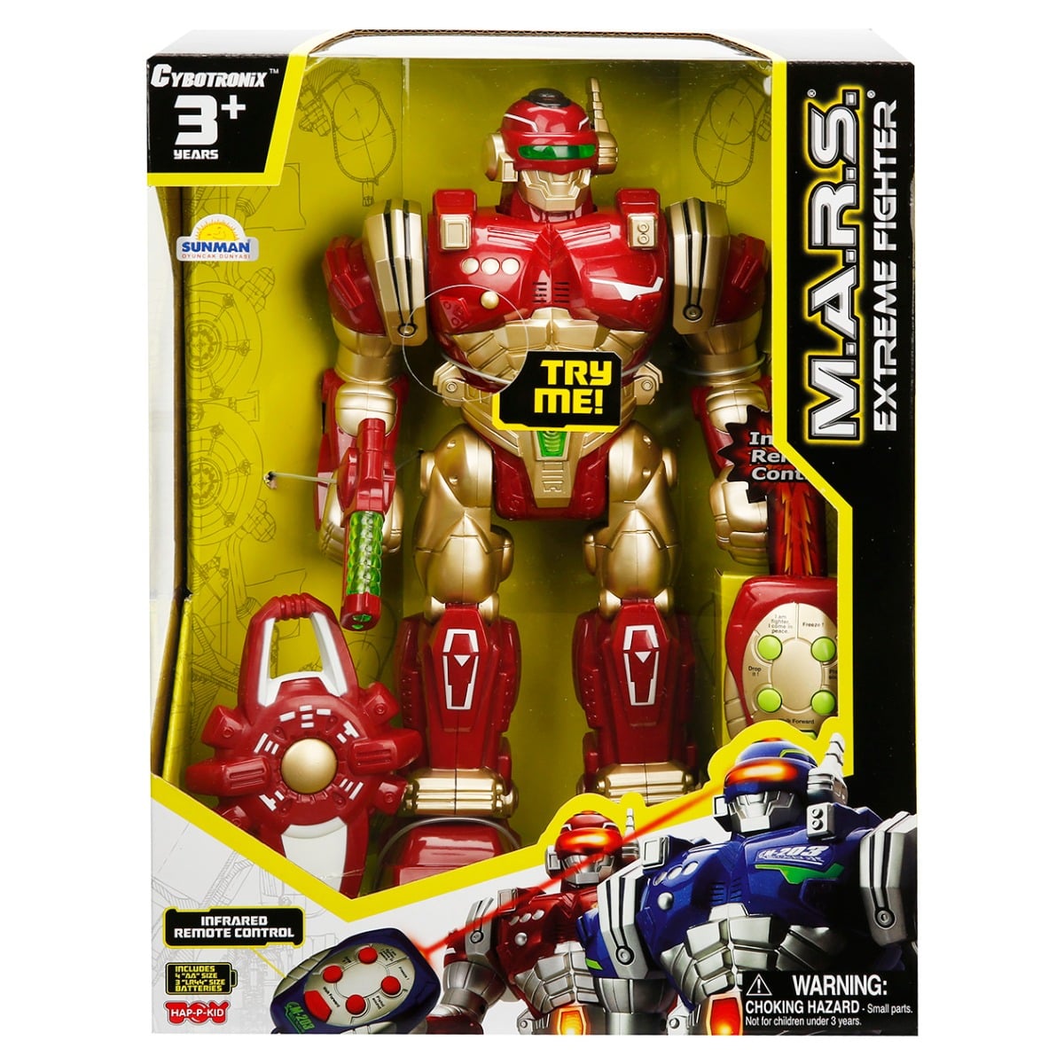 Robot Extreme Fighter Happy Kid, Rosu, Telecomanda