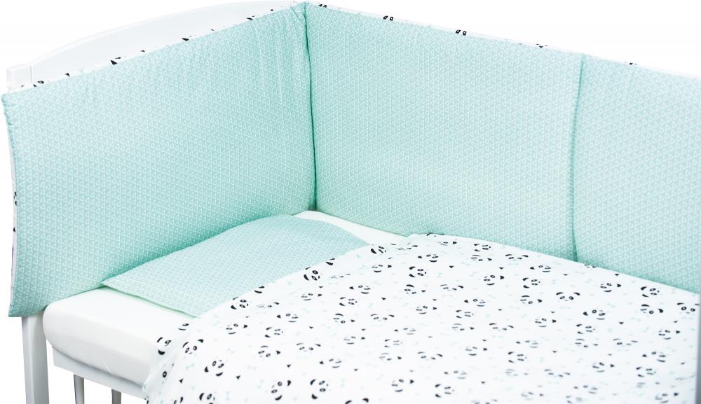 Set Pat Blue Panda Bubaba, 3 Piese, 100% Bumbac - imagine 4
