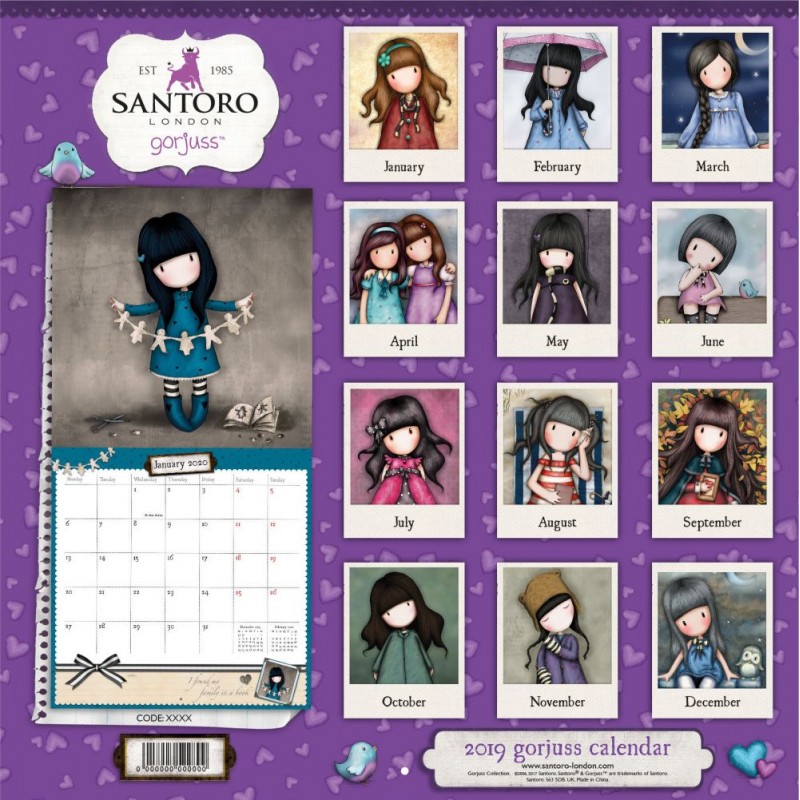 Calendar Gorjuss Friends Walk Together
