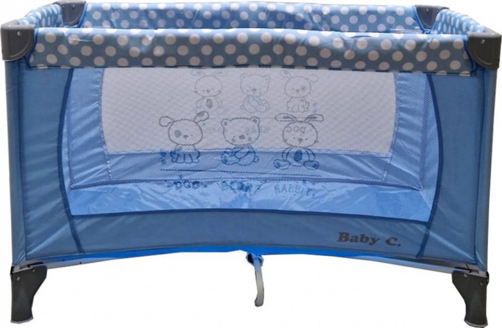 Patut Baby Care PRO pliant 2 niveluri - albastru - imagine 4