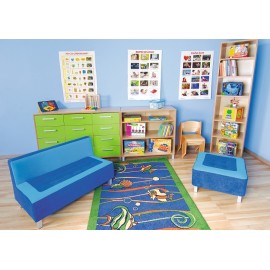 Canapea Albastră Premium Moje Bambino | Confort & Stil - imagine 2