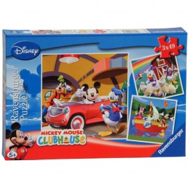 Puzzle Mickey Mouse 3x49 piese Ravensburger