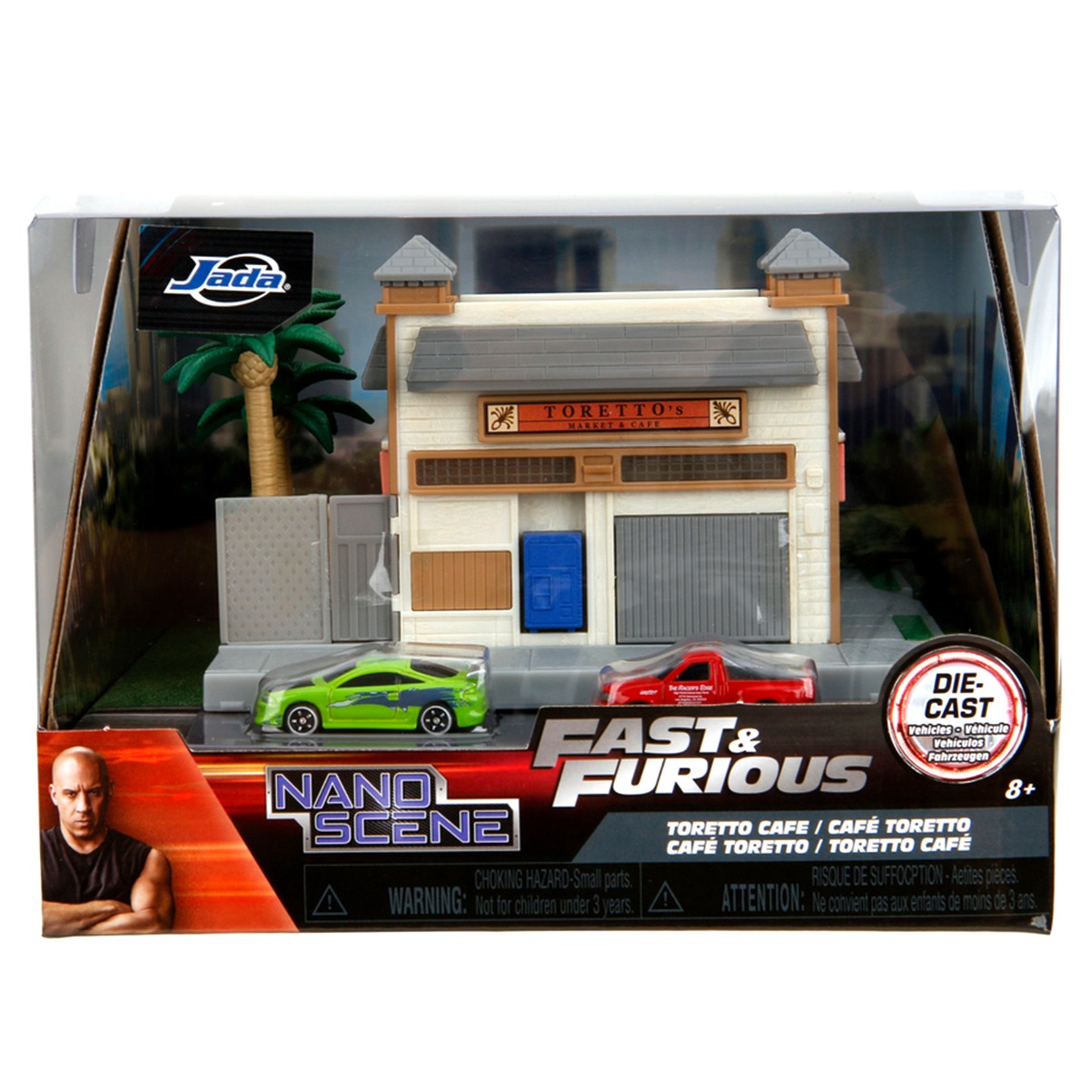 Set Fast & Furious Jada: Cafeneaua lui Toretto + 2 Masinute