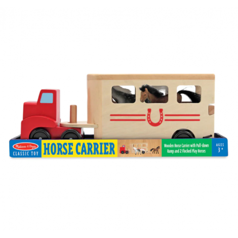 Camion Transportor Cai Lemn Melissa & Doug - imagine 2