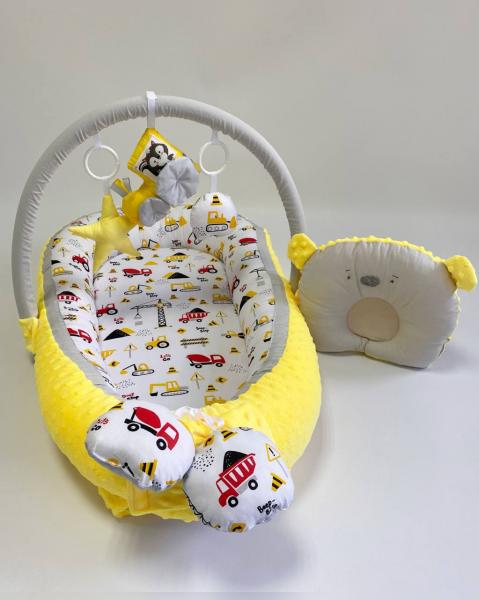 Babynest MyKids Cars Yellow, Siguranță și Confort - imagine 5