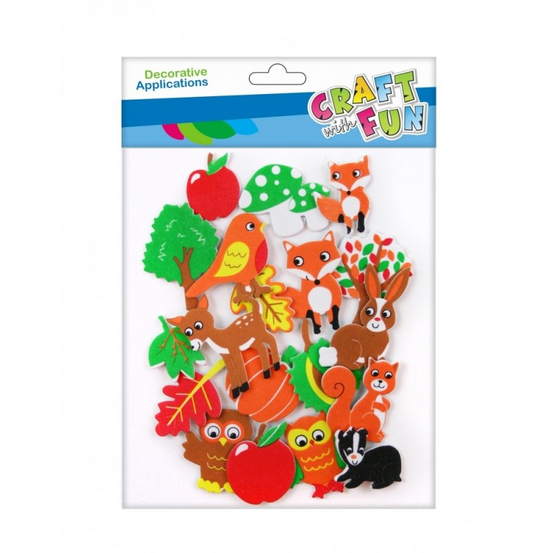 Set 19 Stickere Animale Pădure Craft with Fun