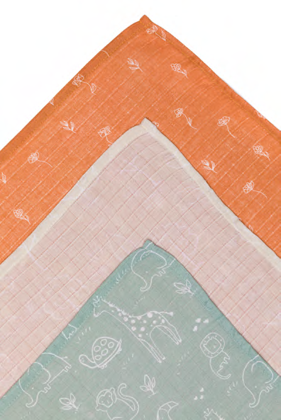 Set 3 scutece Fillikid muselină 75x75cm - imagine 3