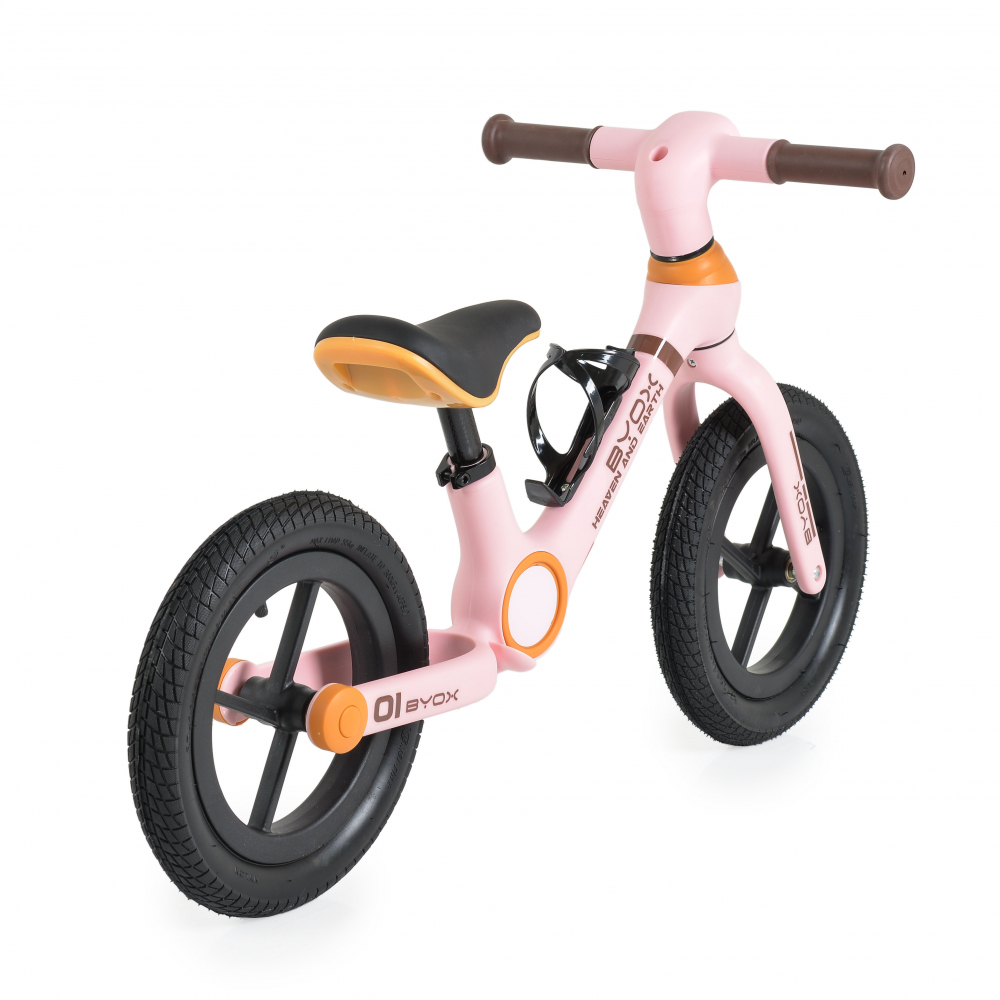 Bicicleta fara pedale Byox Orb Pink, 12 inch - imagine 2