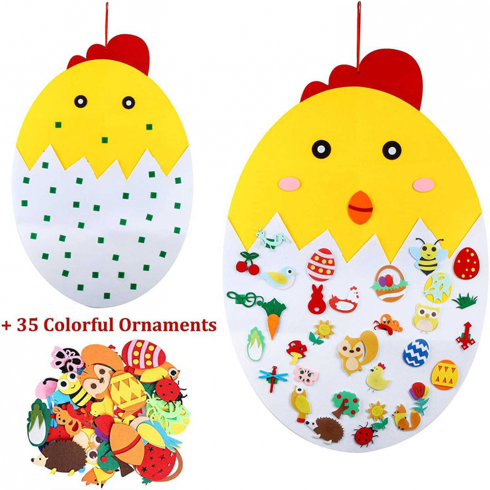 Puisor din fetru educativ Bambinice - Decor camera copil - imagine 3
