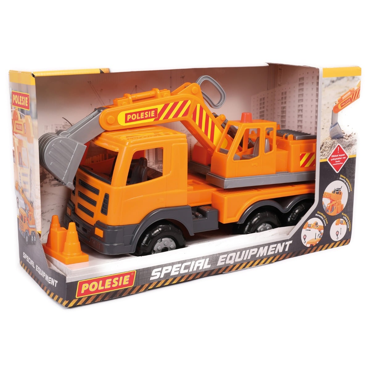 Camion cu Excavator Polesie Prestige 46 cm