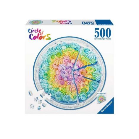 Puzzle Ravensburger Curcubeu 500 piese - imagine 2
