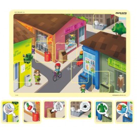 Joc Magnetic Mediu și Reciclare Miniland - imagine 3