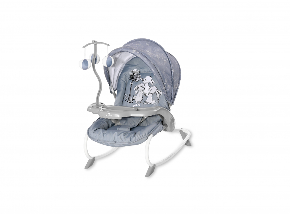 Fotoliu Balansoar Lorelli Dream Time Silver Blue - imagine 2