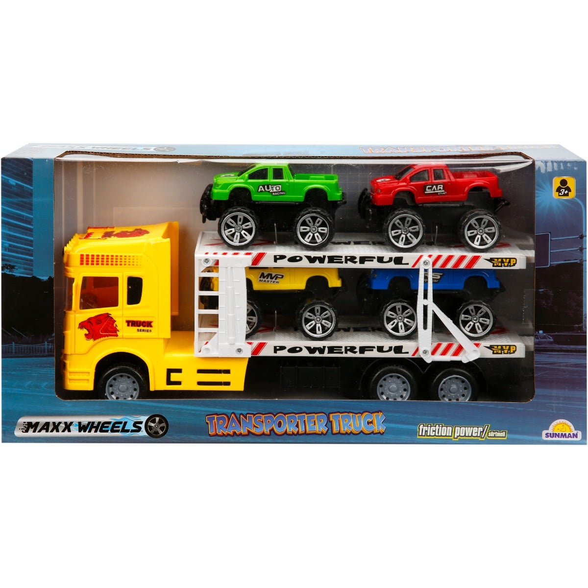 Transportator 2 niveluri, 4 masini Jeep, Maxx Wheels