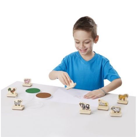 Set Stampile Fermă Melissa & Doug | Jucării Creative - imagine 2
