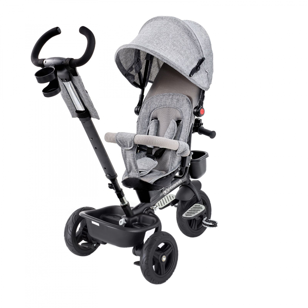 Kinderkraft Aveo Light Grey - Tricicleta Evolutiva 9 luni-5 ani - imagine 7