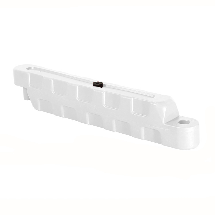 Bariera modulara delimitare traseu karting, piste sau parcari, HDPE, umplere cu apa, anti-impact, rezistenta UV, interior exterior 100x12x18 cm, alb