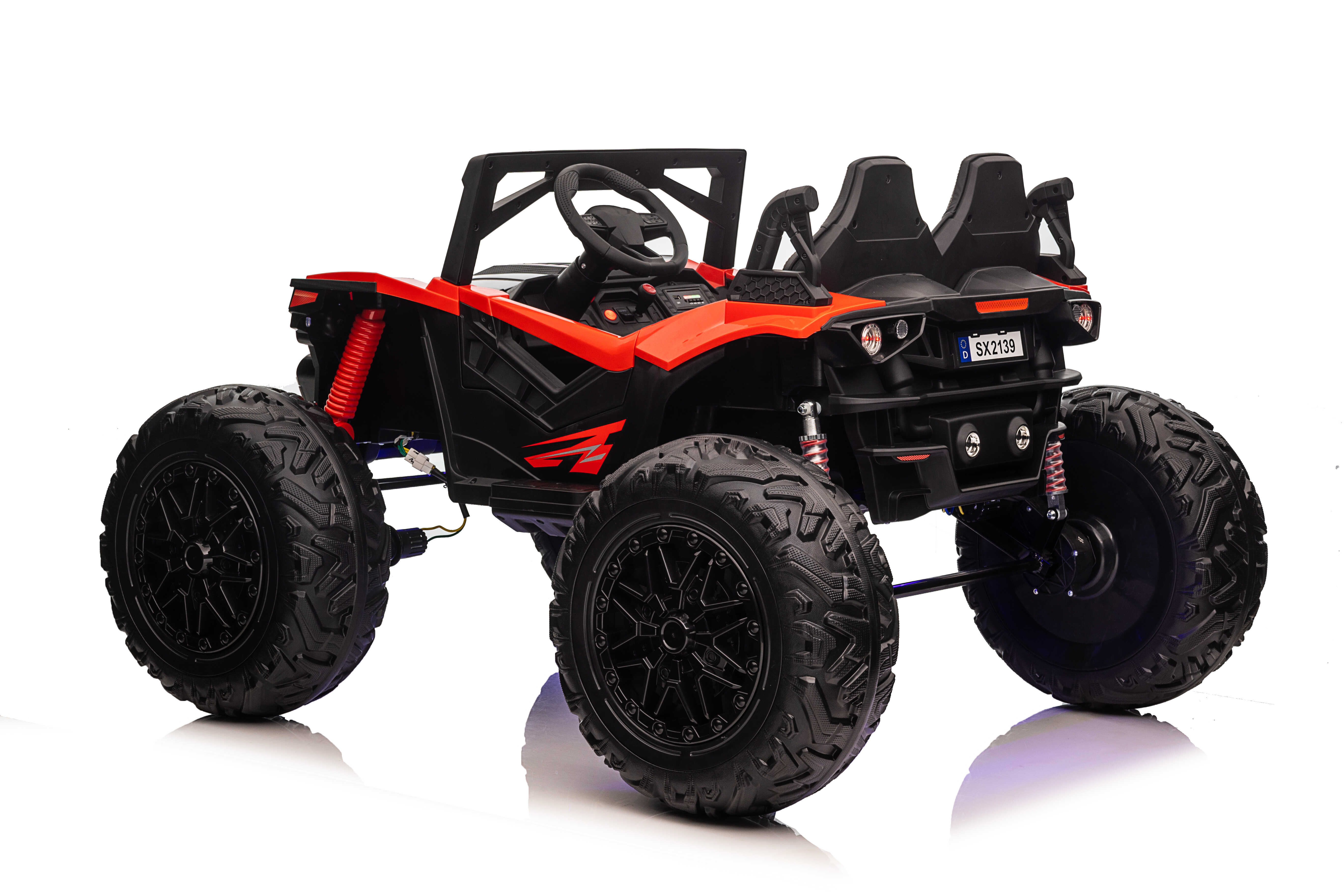 UTV Electric 2 Locuri 24V 4x4 Rosu Autokids - imagine 3