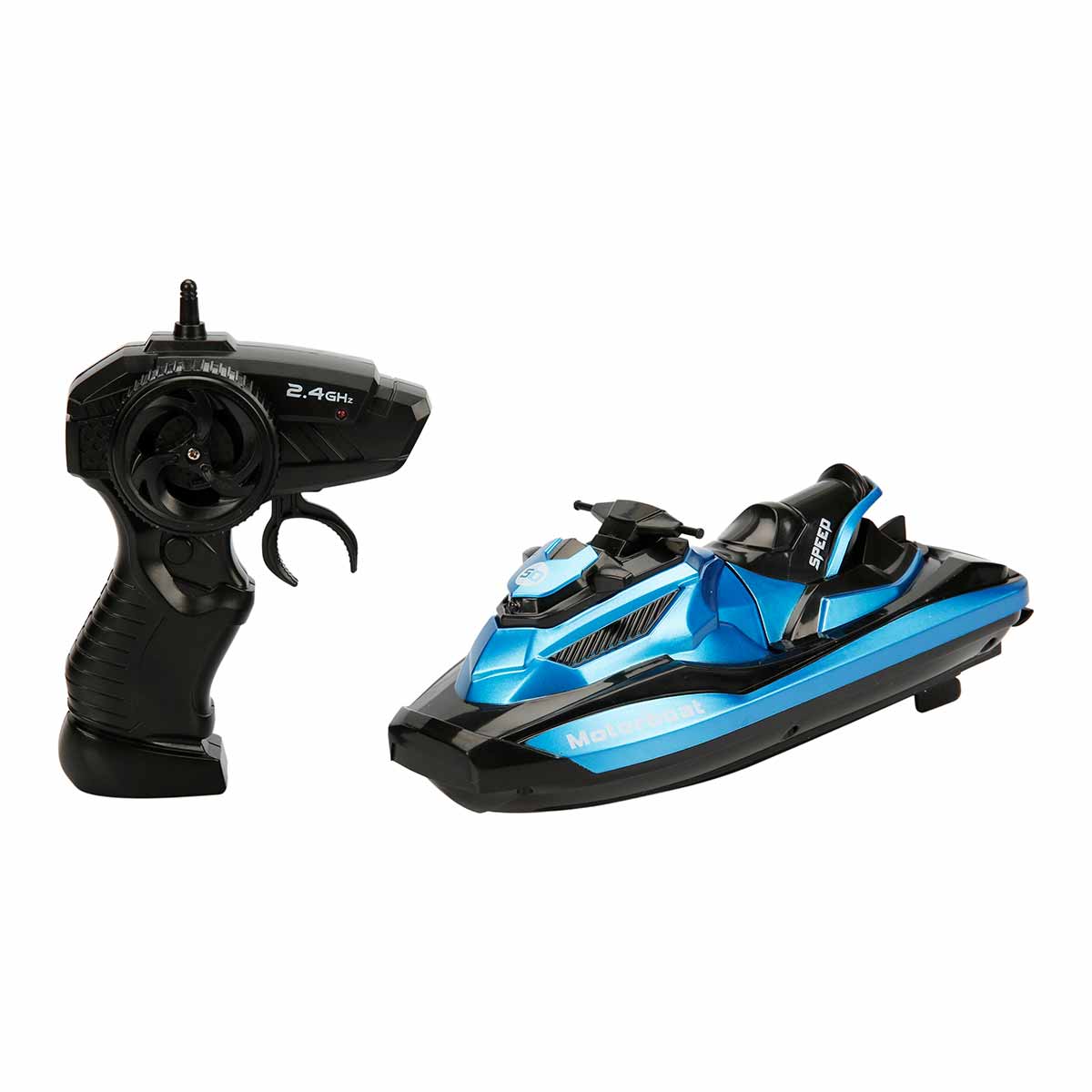 Barca RC Suncon Albastru, 2.4 GHz, Rotatie 360°