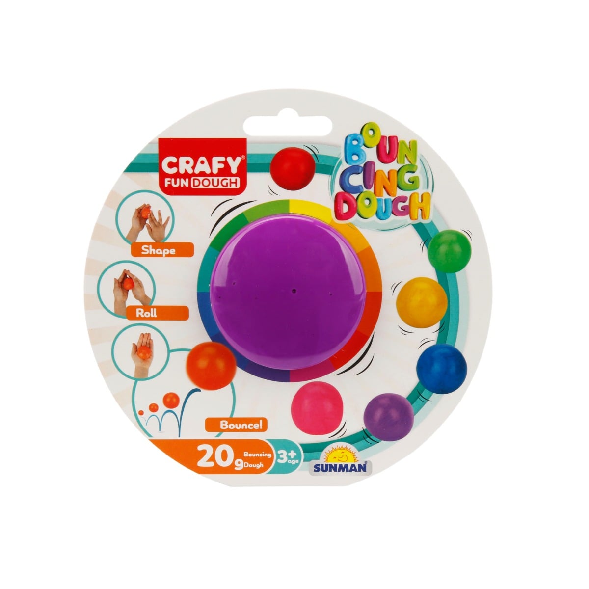 Plastilina Crafy Violet, 20 g | Creativitate și Siguranță