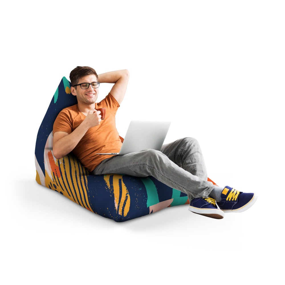 Fotoliu Puf Bean Bag Updeco Abstract Paint - imagine 4