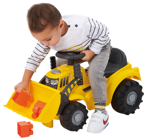 Tractoras Ecoiffier cu cupă și 6 cuburi - imagine 2