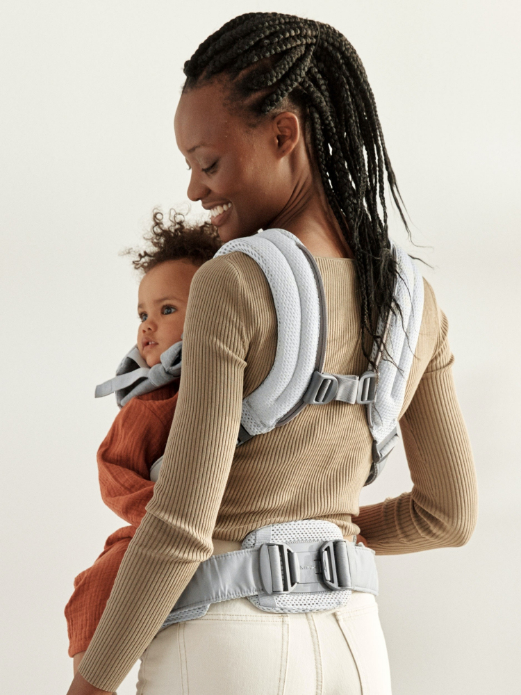 Babybjorn Harmony 3D Mesh Silver - Confort Anatomic - imagine 6