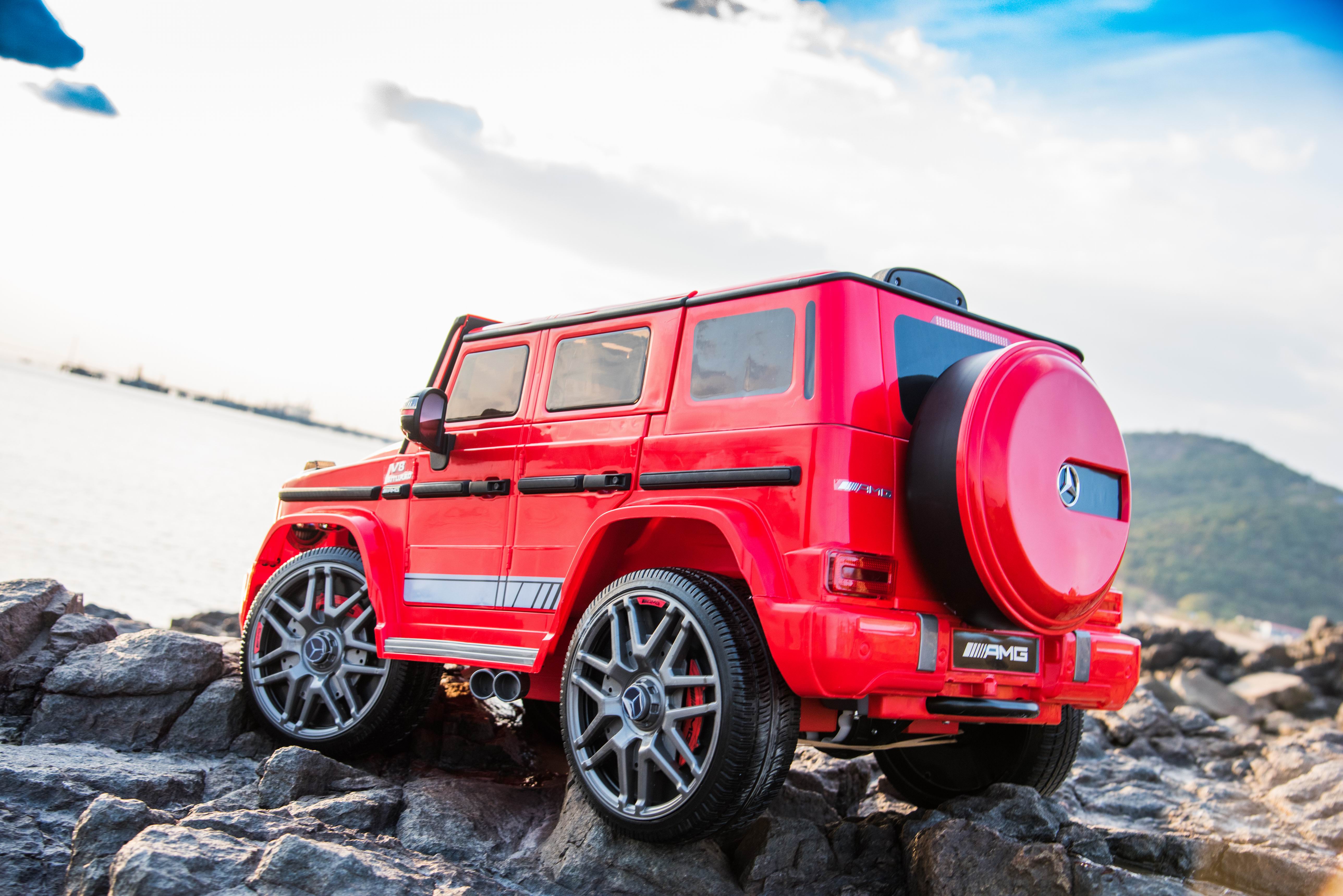 Masinuta Electrica Mercedes AMG G63 12V Rosu - imagine 5