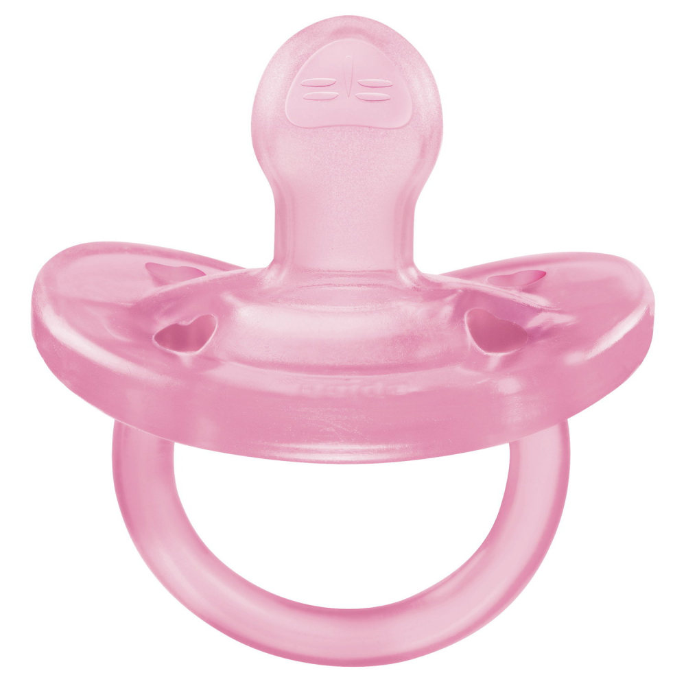 Suzeta Chicco PhysioSoft Silicon 6-16Luni Roz - imagine 2